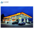 Shell Supplier of steel frame structure for gas station roof canopy